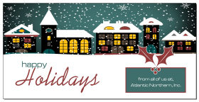 Christmas Snowy Winter  Village Cards  8
